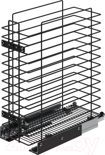 Изображение товара Корзина для белья выдвижная Starax S-8051-A (антрацит)