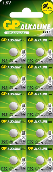 Изображение товара Комплект батареек GP Batteries GP 192A / GP 192FRA-2C10 (10шт)