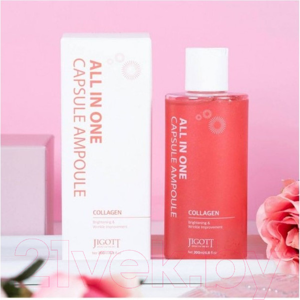 Изображение товара Сыворотка для лица Jigott All-In-One Collagen Capsule Ampoule  (200мл)