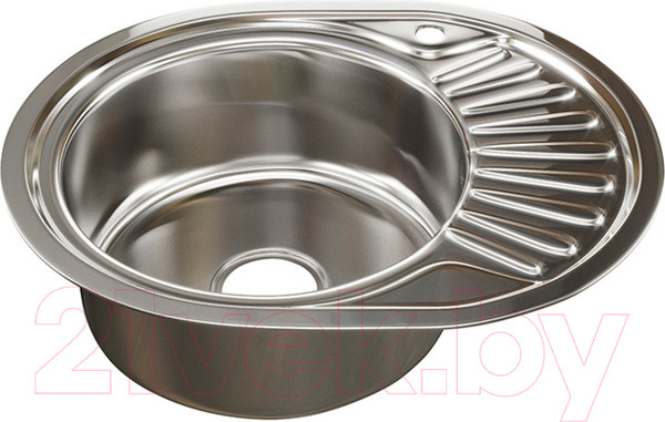 Изображение товара Мойка кухонная Mixline Овал L 533711 (с сифоном)
