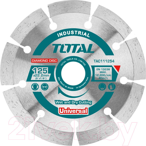 Изображение товара Отрезной диск алмазный TOTAL TAC111254