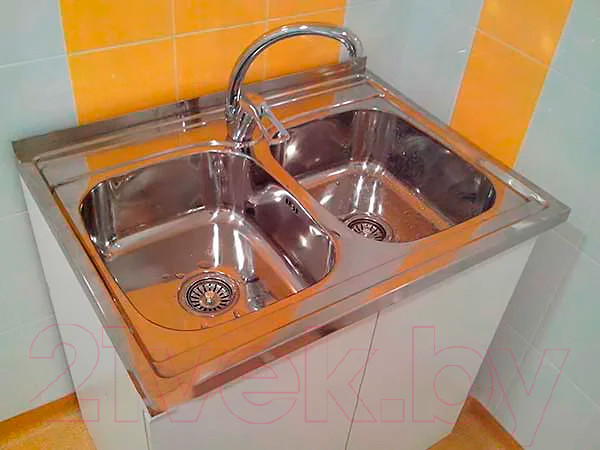 Изображение товара Мойка кухонная Mixline 530528 (с сифоном)