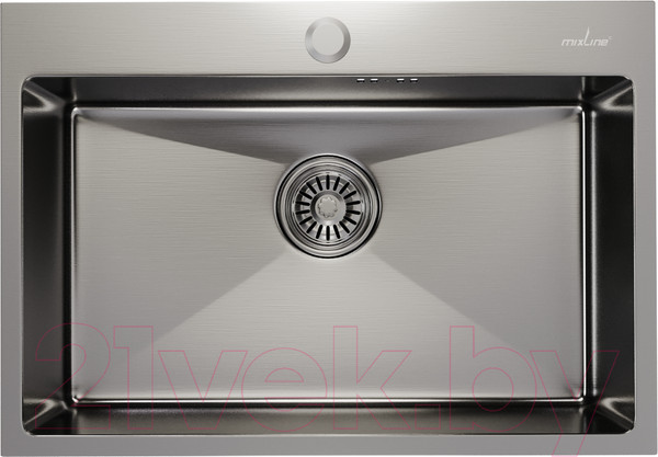 Изображение товара Мойка кухонная Mixline Pro 547237 (сатин, с сифоном)