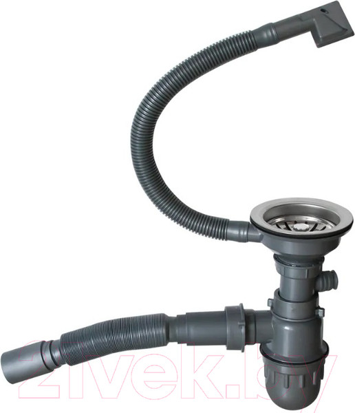 Изображение товара Мойка кухонная Mixline Pro 548564 (сатин, с сифоном)