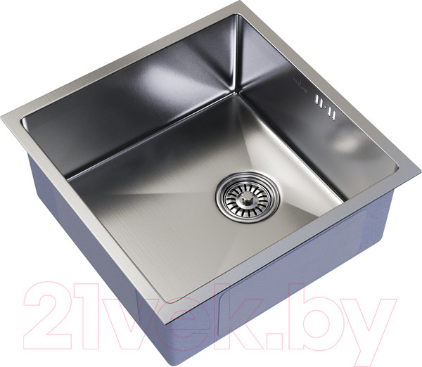 Изображение товара Мойка кухонная Mixline Pro 547225 (сатин, с сифоном)