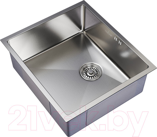 Изображение товара Мойка кухонная Mixline Pro 548568 (сатин, с сифоном)