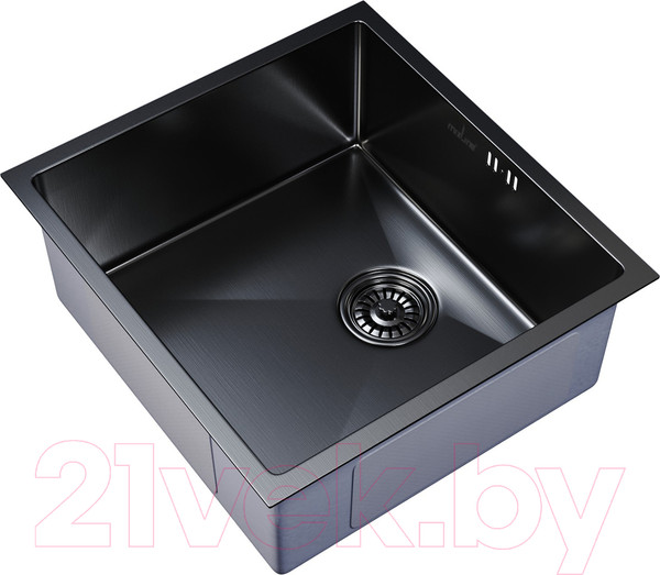 Изображение товара Мойка кухонная Mixline Pro 548565 (черный графит, с сифоном)