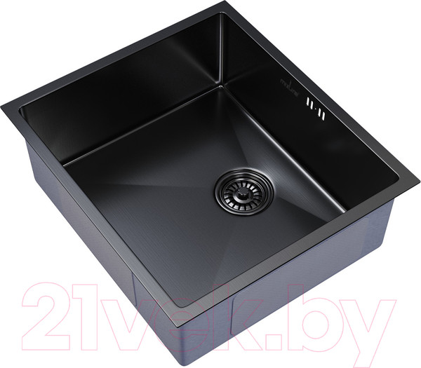 Изображение товара Мойка кухонная Mixline Pro 548569 (черный графит, с сифоном)