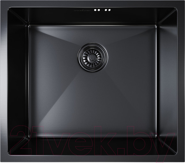 Изображение товара Мойка кухонная Mixline Pro 548569 (черный графит, с сифоном)