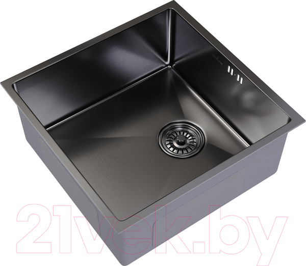 Изображение товара Мойка кухонная Mixline Pro 547228 (черный графит, с сифоном)