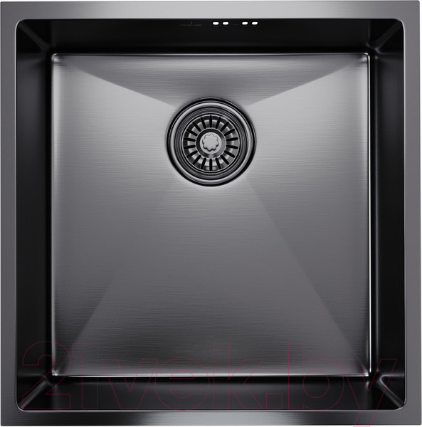 Изображение товара Мойка кухонная Mixline Pro 547228 (черный графит, с сифоном)