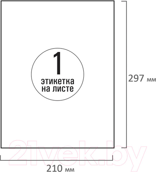 Изображение товара Набор этикеток Tanex 114547 (белый глянцевый)