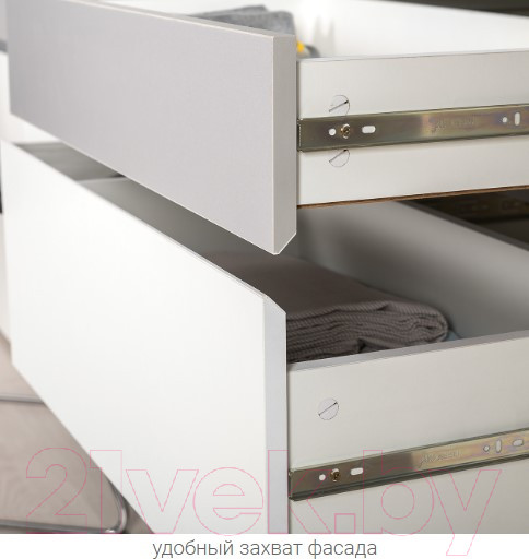 Изображение товара Шкаф Mobi Торонто 13.333 (белый PE шагрень/стальной серый 1700 PE)