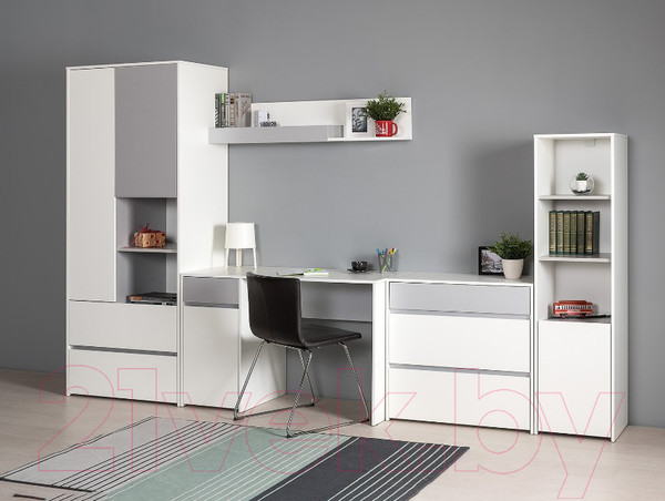 Изображение товара Шкаф Mobi Торонто 13.333 (белый PE шагрень/стальной серый 1700 PE)