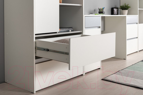 Изображение товара Шкаф Mobi Торонто 13.333 (белый PE шагрень/стальной серый 1700 PE)