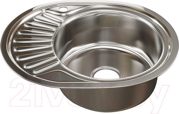 Изображение товара Мойка кухонная Mixline Овал R 533710 (с сифоном)