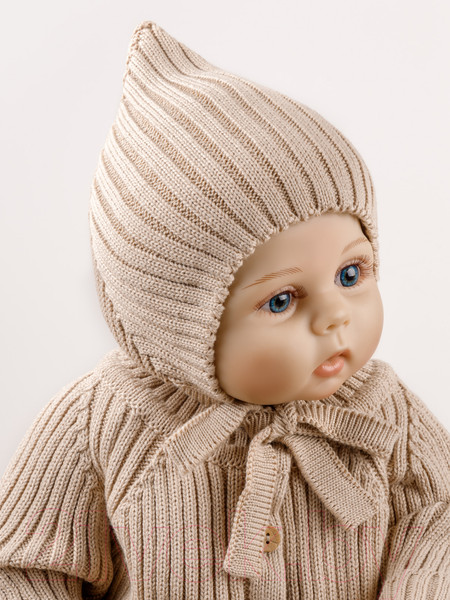 Изображение товара Шапочка для малышей Amarobaby Pure Love Elf / AB-OD22-PLEl16/03-40 (бежевый, р.40-42)