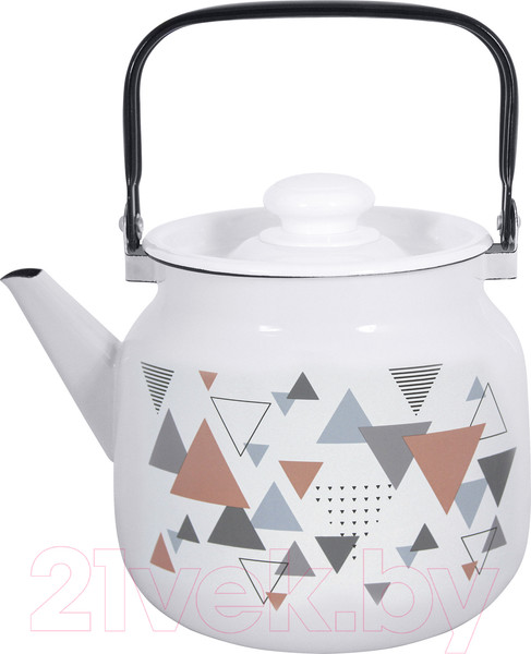 Изображение товара Чайник Лысьвенские эмали Треугольники 2713П2/4