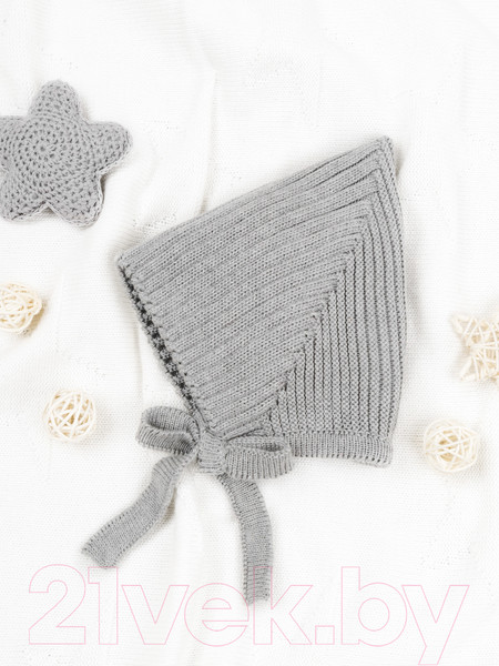 Изображение товара Шапочка для малышей Amarobaby Pure Love Elf / AB-OD22-PLEl16/11-40 (серый, р.40-42)