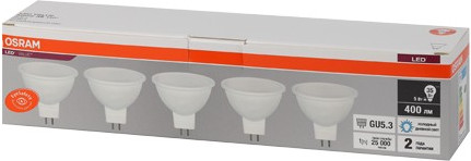 Изображение товара Лампа Osram LED Value 4058075585256 (уп. 5шт)