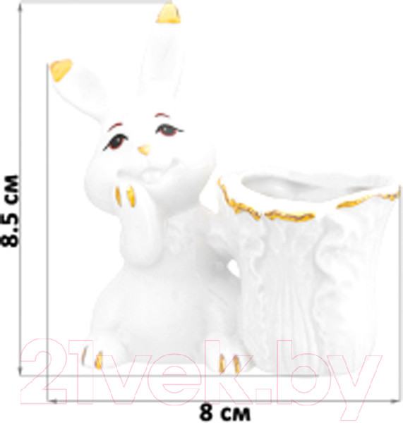 Изображение товара Держатель для зубочисток Elan Gallery Кролик с капустой / 330861