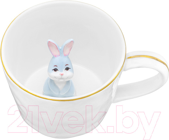 Изображение товара Кружка Elan Gallery Любопытный кролик внутри кружки / 330873