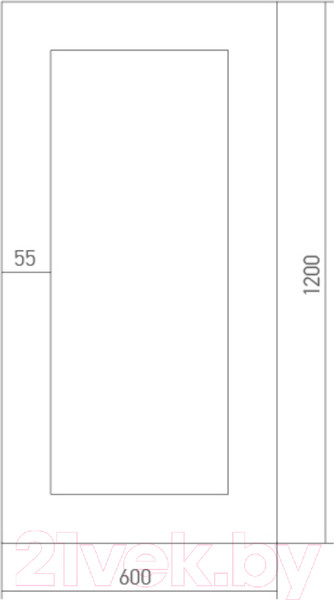 Изображение товара Зеркало Mixline Дуб 525438 (крепеж горизонтальный/вертикальный)