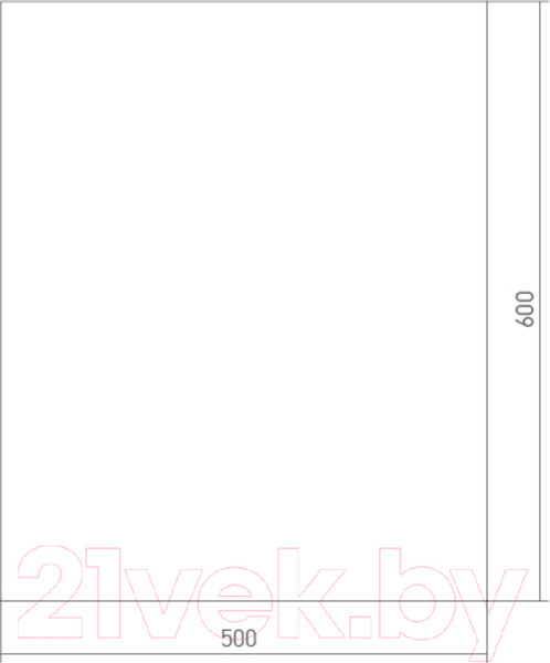 Изображение товара Зеркало Mixline Прямоугольник 50 531801