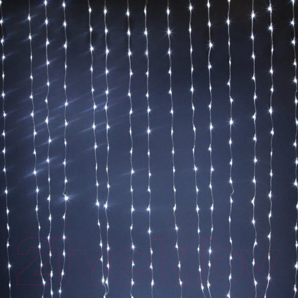 Изображение товара Световой занавес SHLights Занавес-водопад / LDCL300C-W (1.5x2.2м)