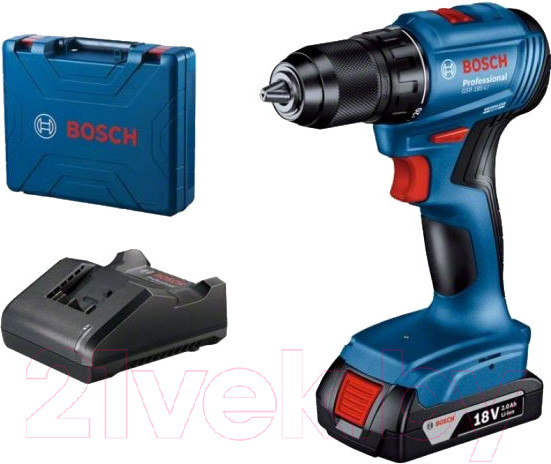 Изображение товара Профессиональная дрель-шуруповерт Bosch GSR 185-LI в чемодане (0.601.9K3.001)