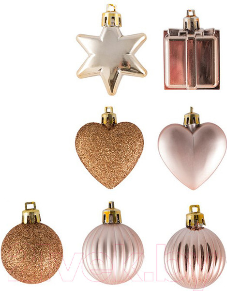 Изображение товара Набор елочных игрушек Волшебная страна Ассорти / 007441 (24шт)