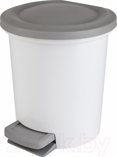 Изображение товара Мусорное ведро Spin&Clean Vogue с педалью / SV4046БЛ-2PS (белый)
