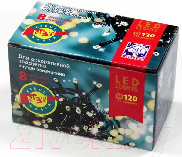 Изображение товара Светодиодная гирлянда SHLights Кристалл / DC-ILD120-CGL (12м)