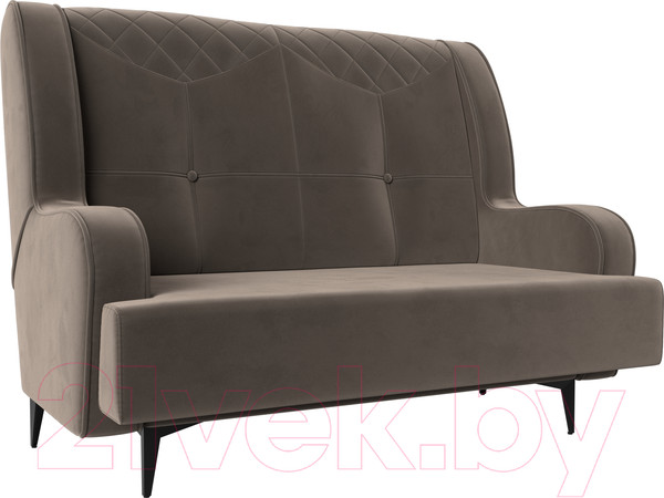 Изображение товара Диван Лига Диванов Неаполь 2-х местный (велюр коричневый)