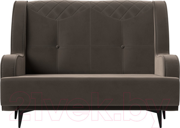 Изображение товара Диван Лига Диванов Неаполь 2-х местный (велюр коричневый)