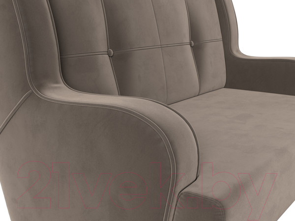 Изображение товара Диван Лига Диванов Неаполь 2-х местный (велюр коричневый)