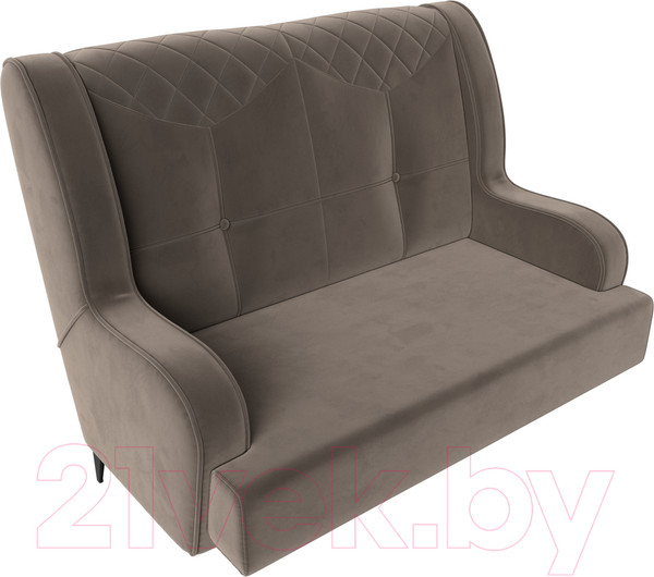 Изображение товара Диван Лига Диванов Неаполь 2-х местный (велюр коричневый)