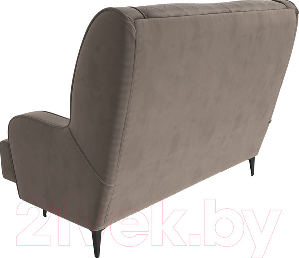 Изображение товара Диван Лига Диванов Неаполь 2-х местный (велюр коричневый)
