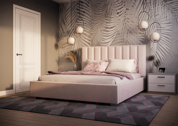 Изображение товара Двуспальная кровать Elmax Модена Стационарное 160x200 (Glory 17)