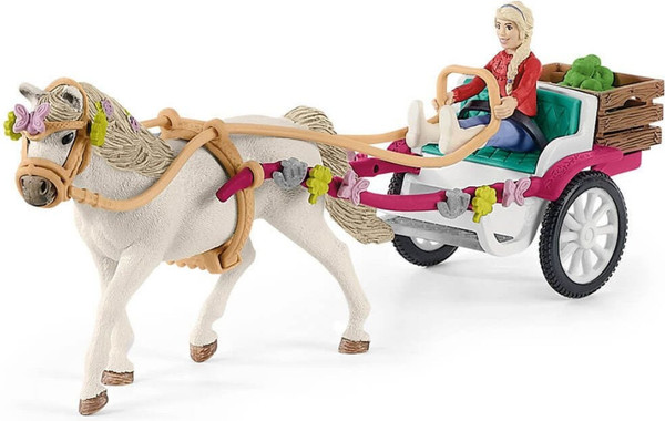 Изображение товара Игровой набор Schleich Поездка в карете в кафе Rider / 72158