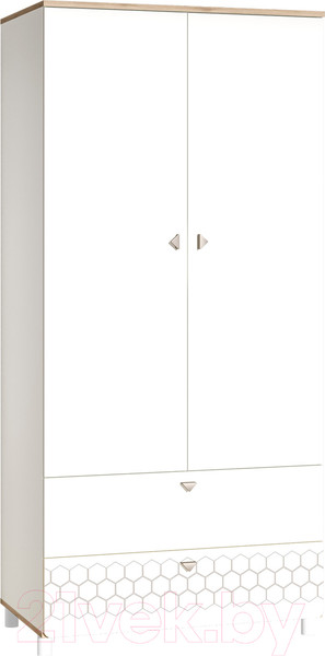 Изображение товара Шкаф Mobi Эйп 13.334 (белый PE шагрень/дуб белый Exclusive OW D4430)