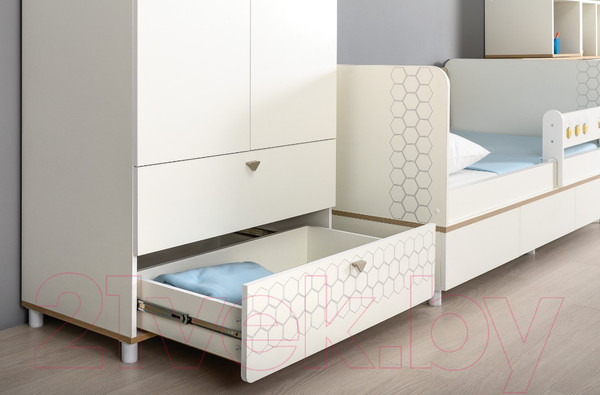 Изображение товара Шкаф Mobi Эйп 13.334 (белый PE шагрень/дуб белый Exclusive OW D4430)