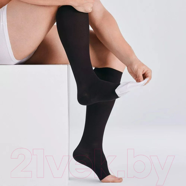 Изображение товара Гольфы компрессионные Venoteks 2P180 стандарт 2 кл.к. (р.4, черный)
