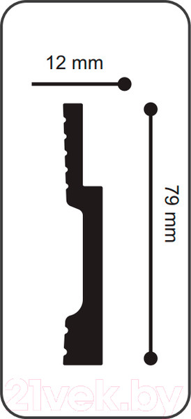 Изображение товара Плинтус SOLID UHD 42/80D универсальный (2м)