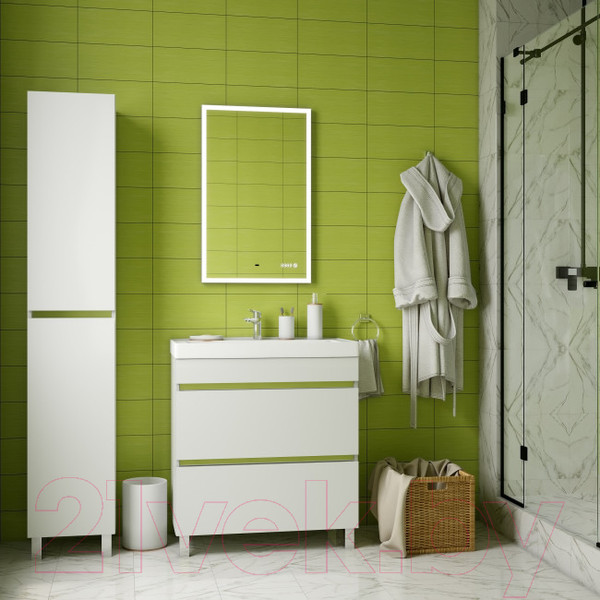 Изображение товара Зеркало Briz Элен Классик 60x80 / 227 01-42060-00 00 (с подсветкой, подогревом и часами)