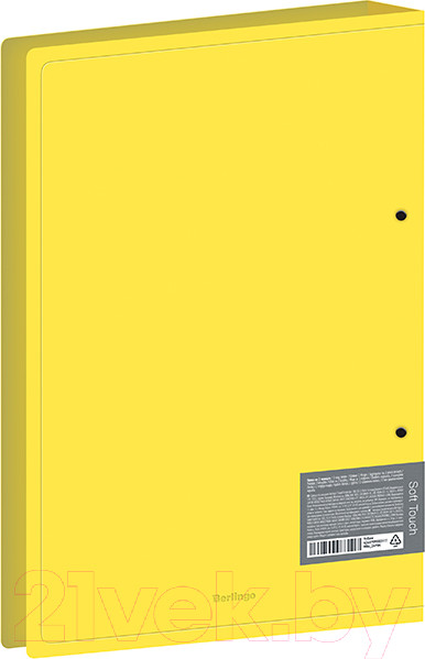 Изображение товара Папка для бумаг Berlingo Soft Touch / RB4_24984 (желтый)
