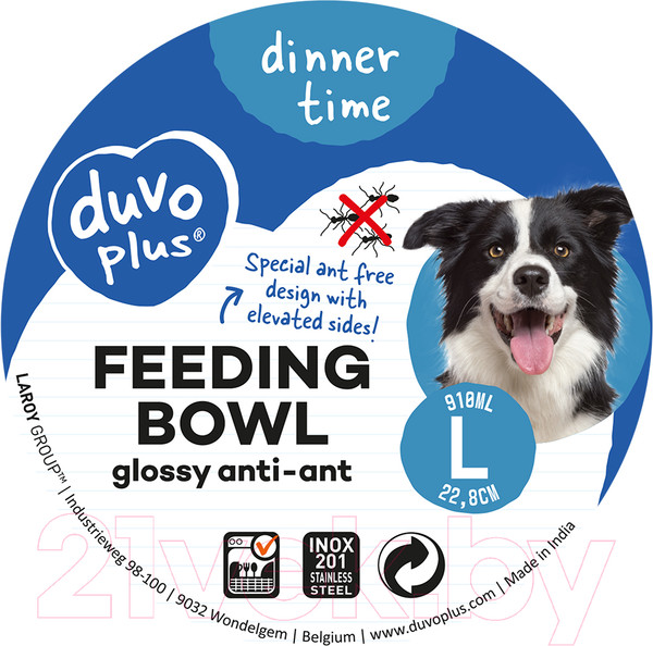 Изображение товара Миска для животных Duvo Plus L / 13345/DV