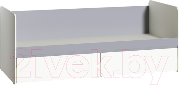 Изображение товара Кровать-тахта Mobi Торонто 11.39 (белый PE шагрень/стальной серый 1700 PE)