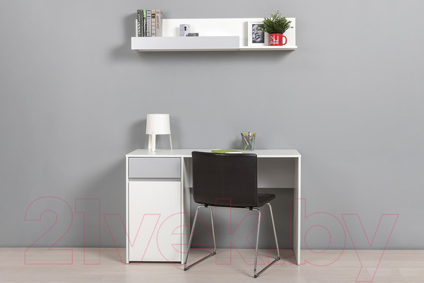 Изображение товара Письменный стол Mobi Торонто 12.149 (белый PE шагрень/стальной серый 1700 PE)