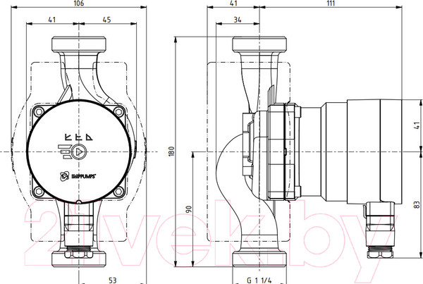 Изображение товара Циркуляционный насос IMP PUMPS NMT Mini 25/40-180